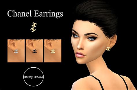 sims 3 chanel earrings|sims 4 cc tumblr earrings.